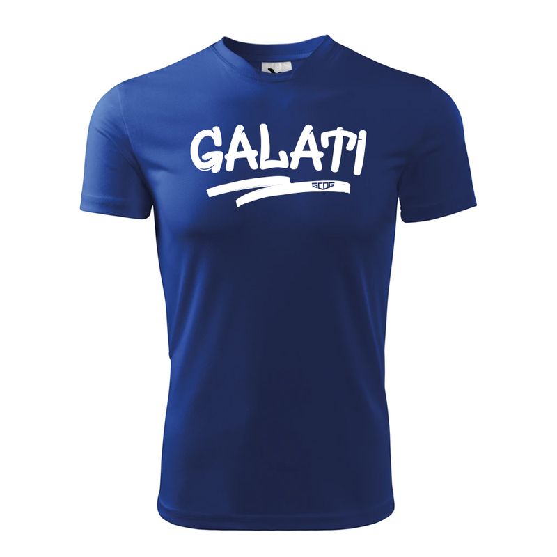 Tricou &quot;Galati&quot; albastru sintetic