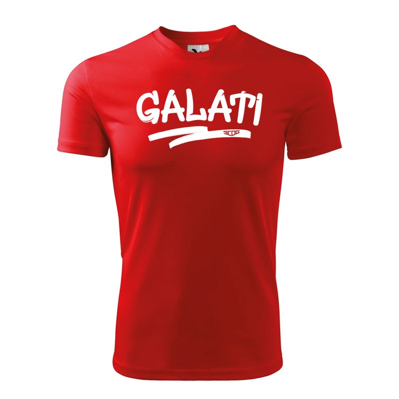 Tricou &quot;Galati&quot; rosu sintetic