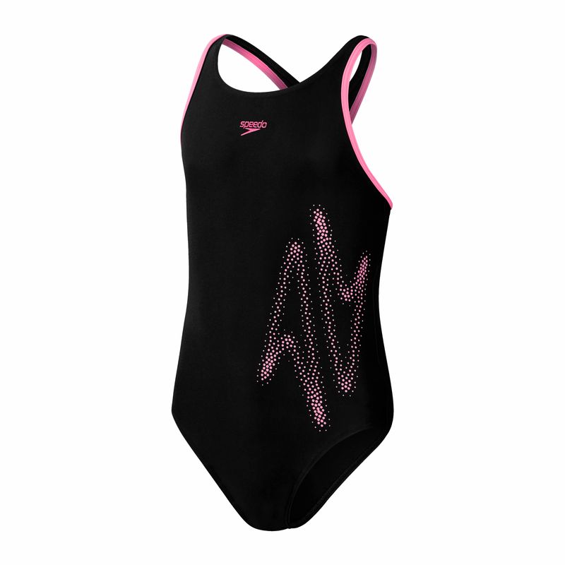 Costum baie fete Speedo Hyperboom PT negru roz