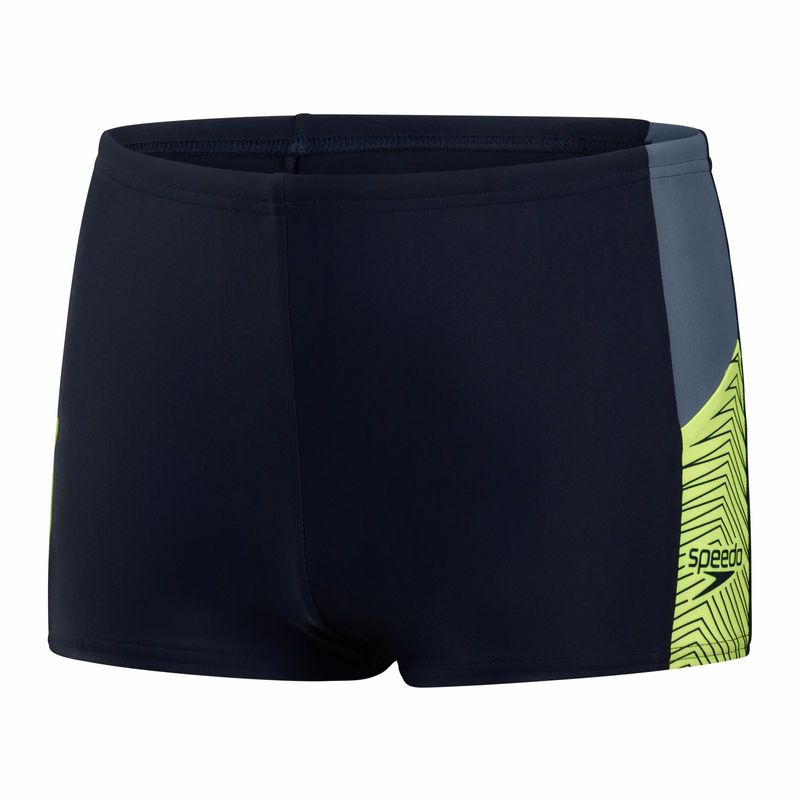 Boxeri baie baieti Speedo Dive bleumarin verde